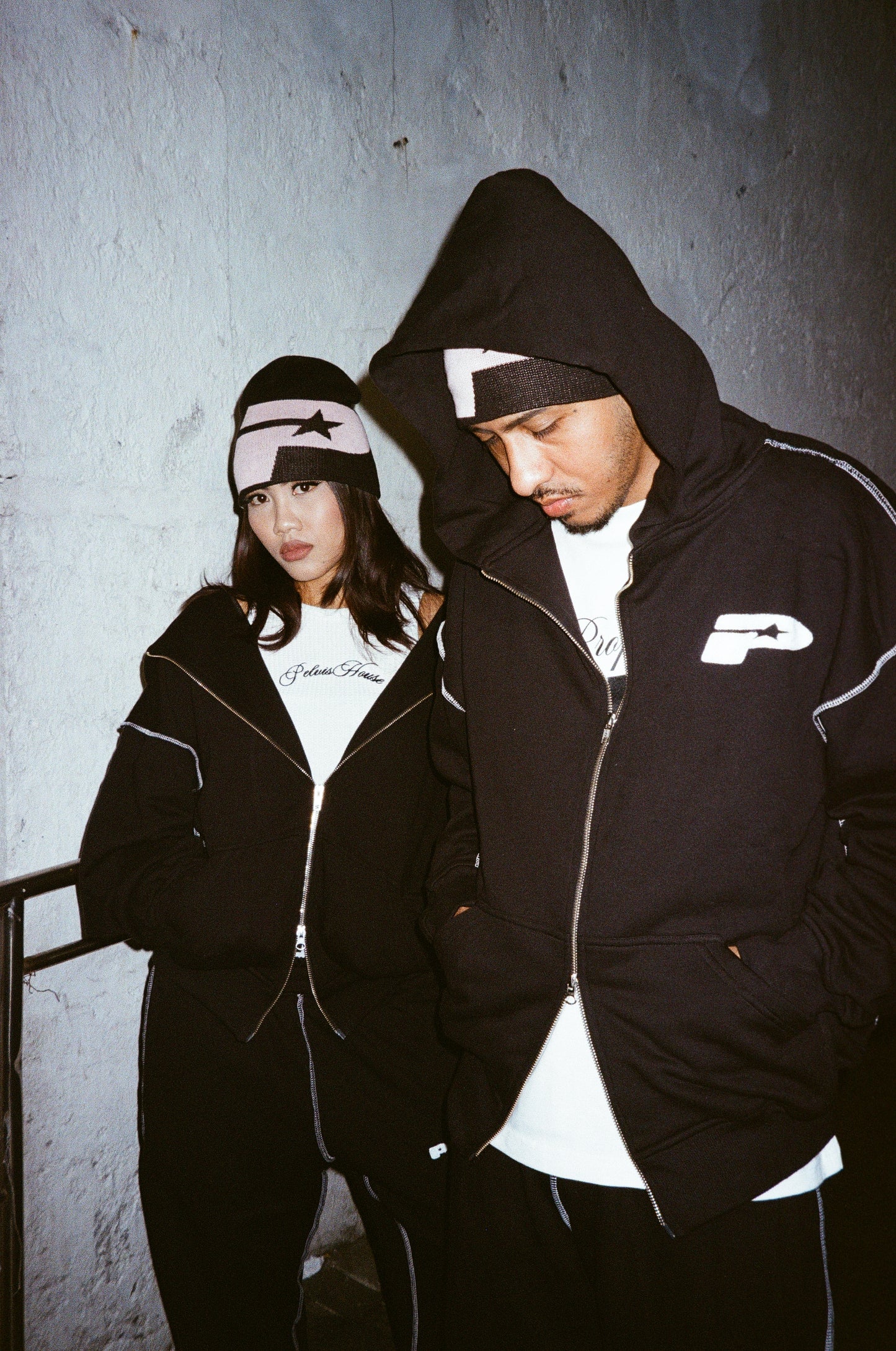 LUCY ZIP HOODIE BLACK