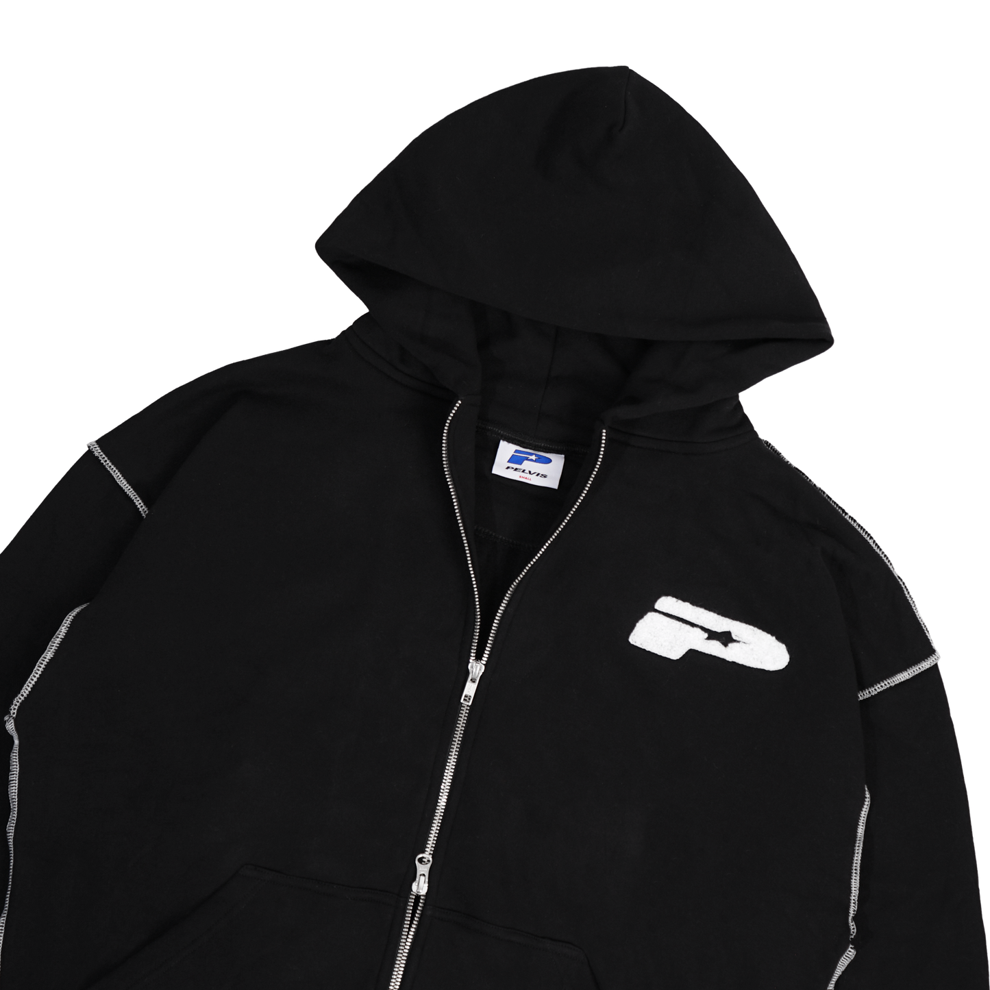 LUCY ZIP HOODIE BLACK
